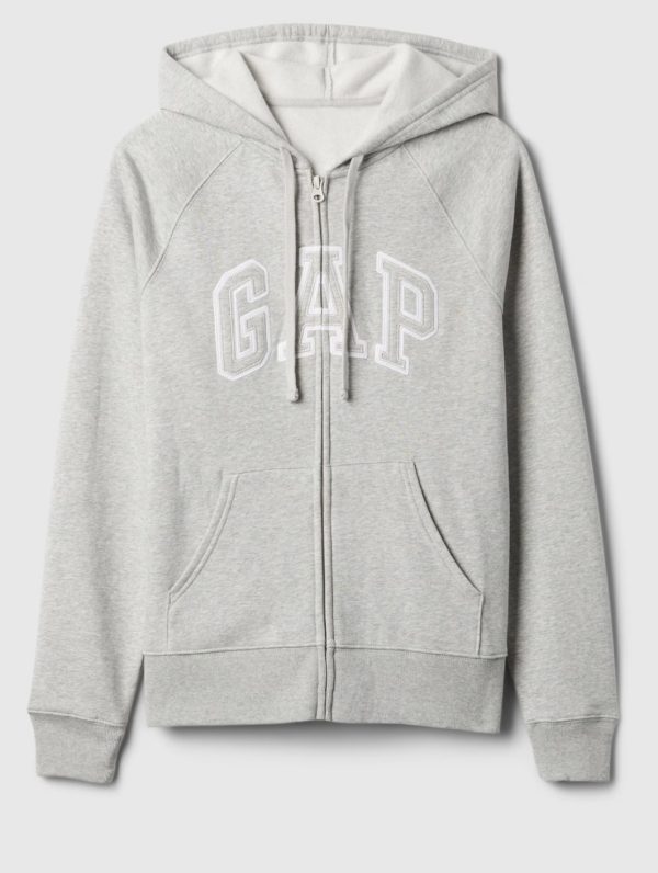POLERON GAP LOGO CON CIERRE MUJER - Imagen 4