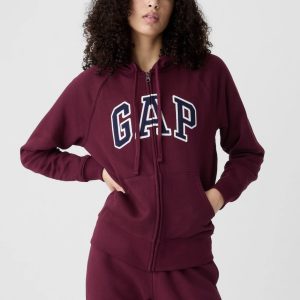 POLERON GAP LOGO CON CIERRE MUJER