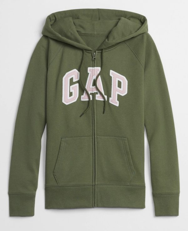 POLERON GAP LOGO CON CIERRE MUJER - Imagen 2