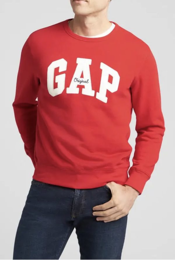 Poleron Gap Logo cuello Redondo Hombre