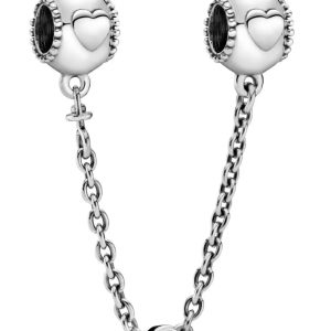 Cadena de Seguridad en Plata de ley Corazones Ocultos Pandora