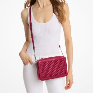 Bandolera MK Jet Set grande tejida