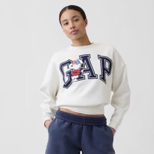 Poleron Gap Blanco Snoopy Oversize